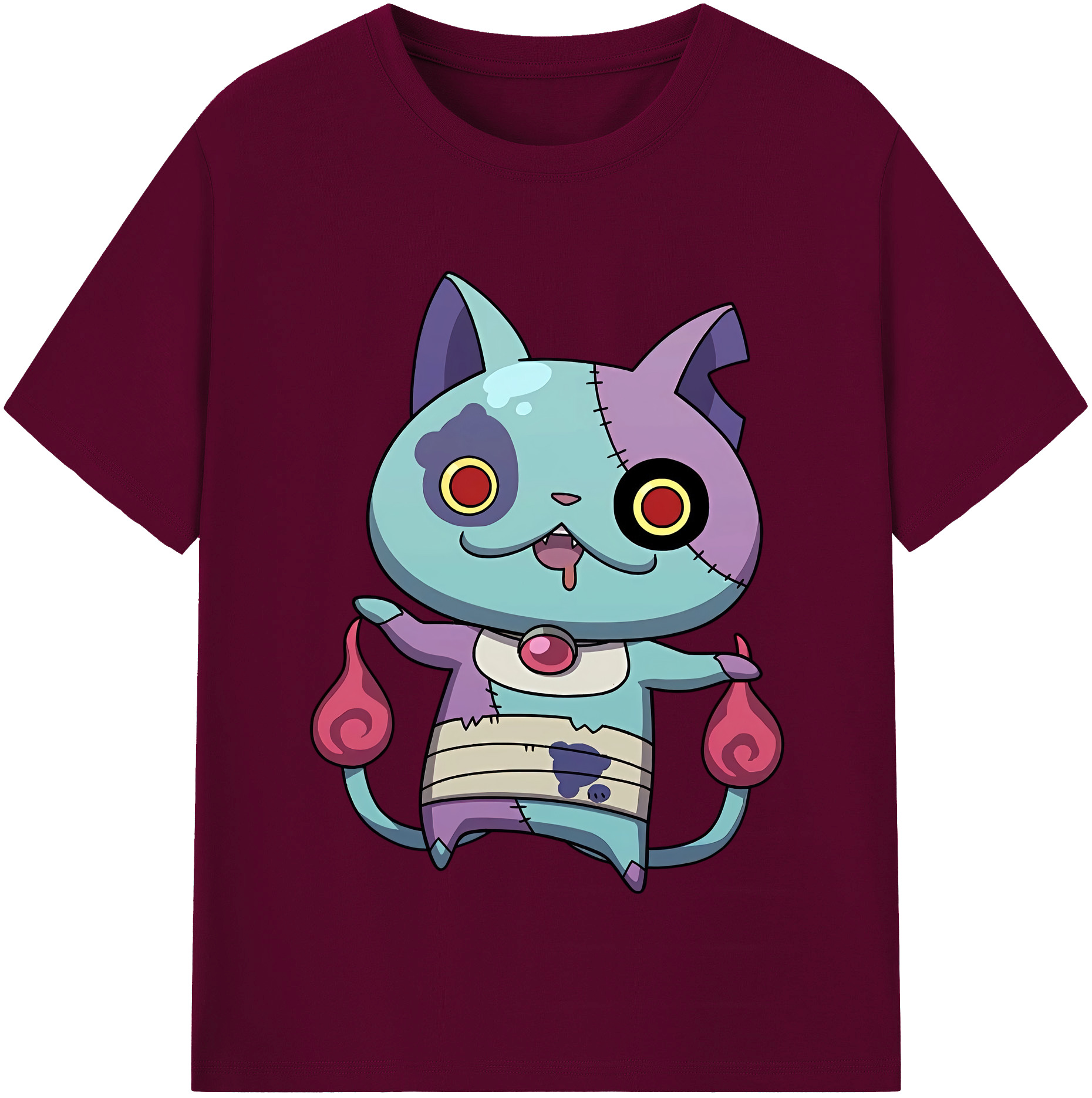 （画像用） 妖怪ウォッチ Yo-kai Watch レディースカジュアルプリントTシャツ（綿100％）